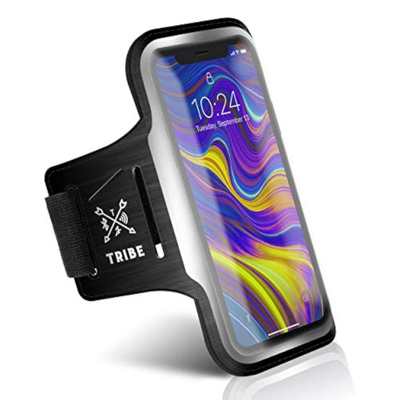 Running Phone Holder Armband. Iphone & Galaxy Cell Phone Sports Arm Bands For Women, Men, Runners, Jogging, Walking, Exercise & Gym Workout. Fits All Smartphones. Adjustable Strap, Cc/Key Pocket