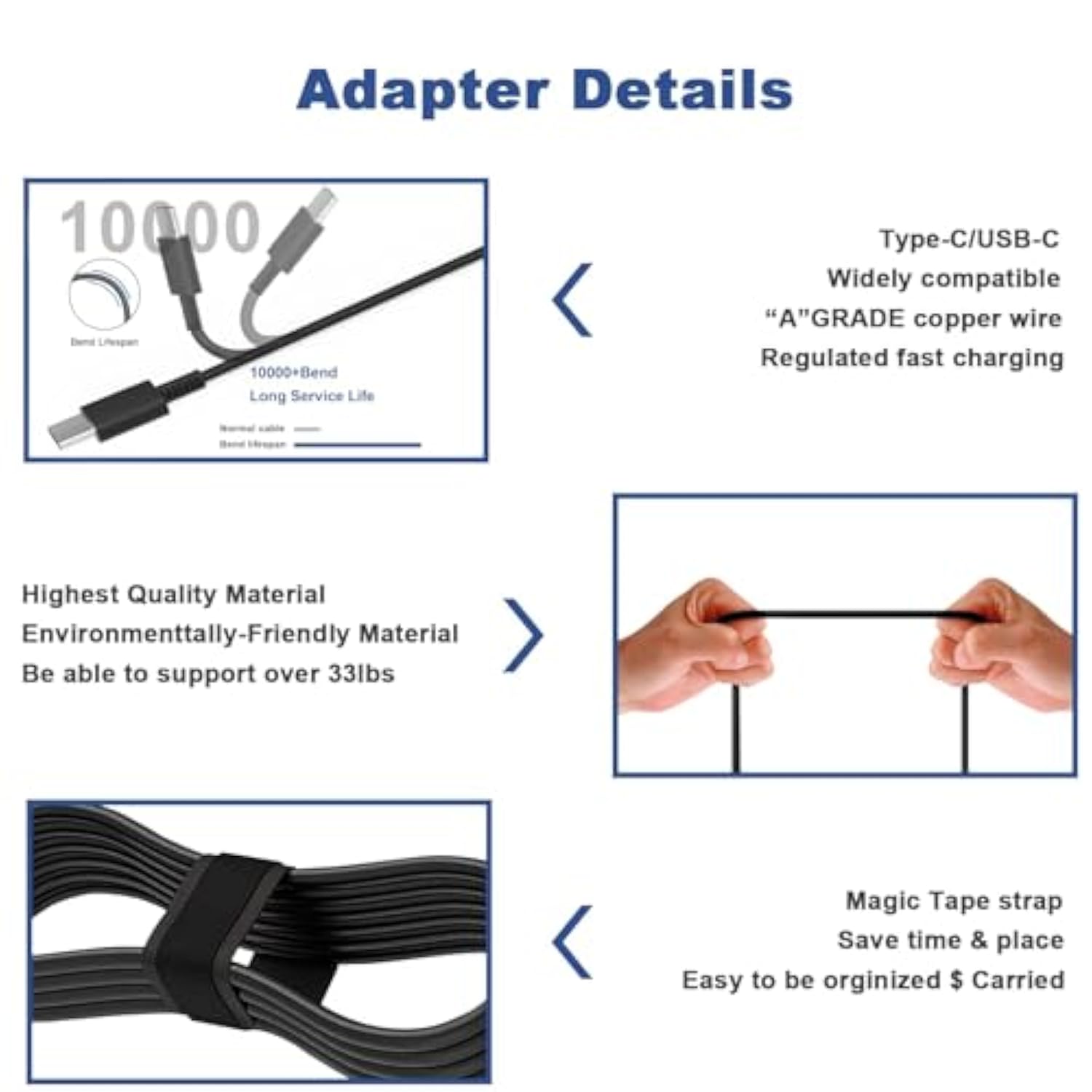 Universal 45W Type C Usb C Chromebook Charger Laptop Replacement For Acer Chro