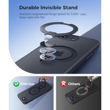 iPhone 17e/16e Case with 360 Spin Magnetic Stand, Black