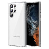 JETech Case for Samsung Galaxy S22 Ultra 5G 6.8-Inch, Non-Yellowing Shockproof Bumper Protective Phone Cover, Anti-Scratch Hard PC Back (Clear)