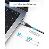 Usb 4 Cable Compatible With Thunderbolt 4 Cable [5Ft], 40Gbps Data/ 8K@60Hz Vi