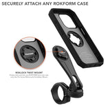 Motorcycle Handlebar Phone Mount, Version 2, Now mounts to Any Handlebar from 7/8" - 1.5" (22.mm - 38.1mm), Secure Phone via Twist Lock and Built-in
