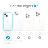 Speck Clear iPhone 15 Case - Slim, Built for MagSafe, Drop Protection - for iPhone 15, iPhone 14 & iPhone 13 - Scratch Resistant, Anti-Yellowing, 6.1 Inch Phone Case - GemShell Clear/Chrome