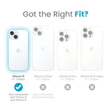 Clear iPhone 17e, iPhone 15 Case - Slim, Drop Protection, Grip - for iPhone 15, iPhone 14 & iPhone 13 - Scratch Resistant, Anti-Yellowing, 6.1 Inch