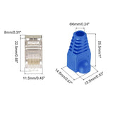 Rj45 Cat6 Shielded Connectors Rj45 Ends Shield Modular Plugs Pass Through 8P8C