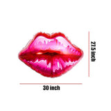 Red Lips Balloons Red Kiss Lips Balloons Shaped Aluminum Foil Mylar Ba