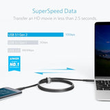 Anker USB-C to USB-C 3.1 Gen 2 Cable (3ft) with Power Delivery, for iPhone 15Pro/15ProMax/15/15Plus Apple MacBook, Huawei Matebook, iPad Pro 2020, Chromebook and More Type-C Devices/Laptops