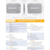 13.3-14 Inch Hard Shell Laptop Sleeve Case For Macbook Pro 14 M4/M3/M2/M1, Macbook Pro/Air 13, Xps 13, 13.8"-13.5" Surface Laptop, Hp Spectre X360 13/14, Rock Gray