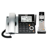 Cl84107 Dect 6.0 Expandable Corded/Cordless Phone With Smart Call Blocker, Black/Silver With 1 Handset