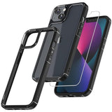 5 In 1 For Iphone 13 Case Black, [-Grade Drop Protection] Slim Shockproof Phone Lanyard Case 6.1 Inch