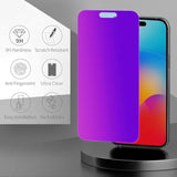 Compatible For Iphone 16 Plus, Iphone 15 Plus 6.7 Inch Matted Privacy & Anti Blue Light Screen Protector Tempered Glass 6.7 Inch, Matted Gradient Anti Spy Anti Blue Light Easy Installation, 2 Pack