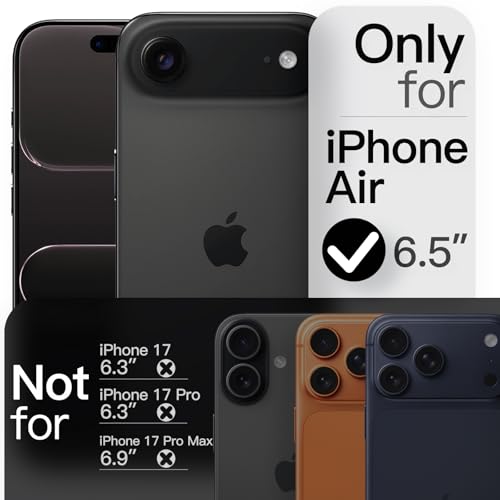 Magnetic Slim Case For Iphone Air, Compatible With Magsafe, Ultra-Thin Lightweight Minimalist Phone Cover With Matte Finish And Full Camera Lens Protection, 6.5-Inch Display (Black)