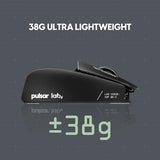 LAB X2F Wireless Fingertip Gaming Mouse, Ultra Lightweight 1.34 oz (38 g), HUANO Blue Pink Dot Switches, 32,000 DPI, 750 IPS, XS-1 Sensor, 8K