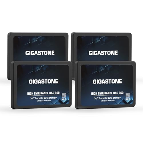Nas Certified High Endurance 4Tb Ssd (4-Pack) For Gaming/Pc/Laptop/Nas Ssd 24/7 Reliable 2.5" Sata Internal Solid State Drives Raid Data Storage 2.5 Inches Sata 3.0