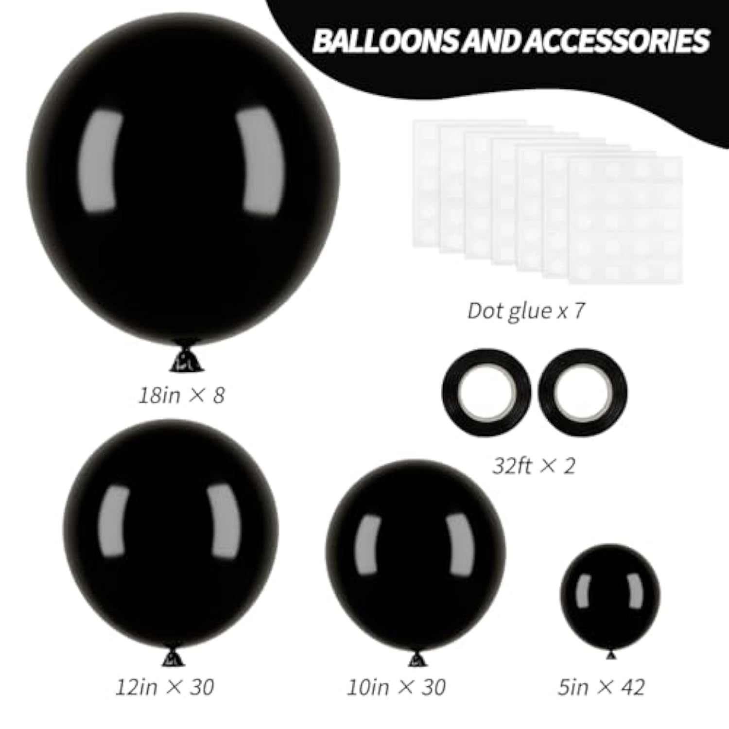 110Pcs Ruby Red Balloons Different Sizes 18 12 10 5 Inches For Garland