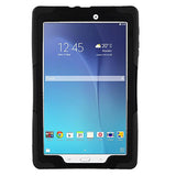 KIQ Galaxy Tab E 9.6" SM-T560 Case, Shockproof Heavy Duty Military Armor Hybrid Case Cover Rugged Impact Drop Protection for Samsung Galaxy Tab E 9.6 T560 T560NU T560NZ T567 (Black)