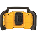 DEWALT 12V/20V MAX Portable Bluetooth Radio, Cordless, 100 ft Range, 3.5” Subwoofers, Jobsite (DCR028B)