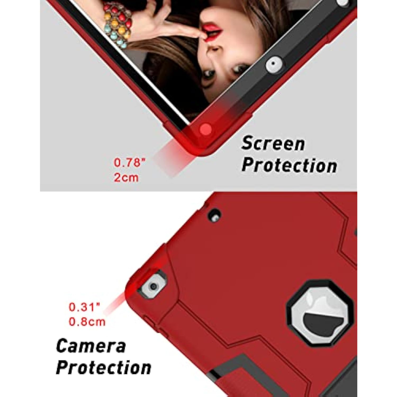 Case For Ipad 6Th Generation/Ipad 5Th Generation (9.7-Inch, 2018/2017 Model) H