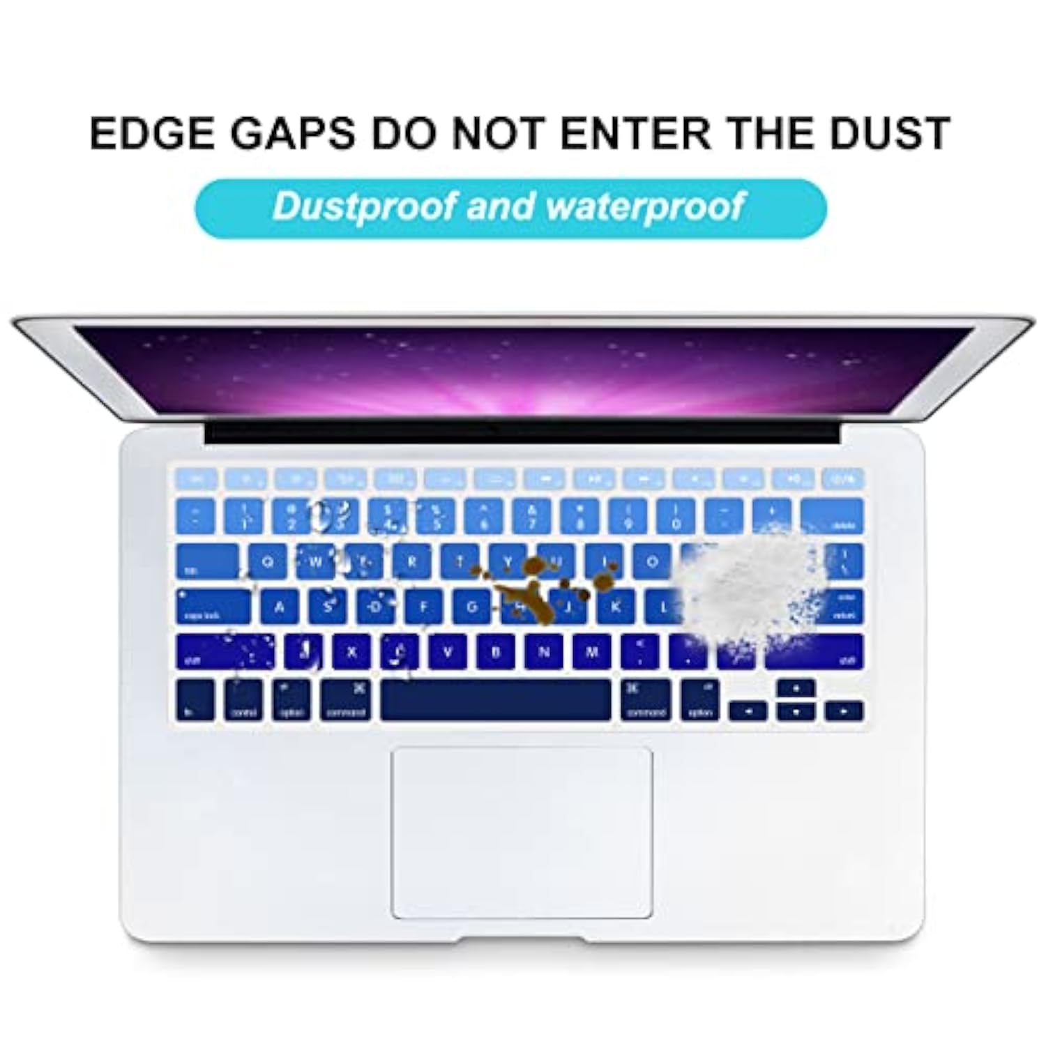Silicone Keyboard Cover Skin For Macbook Air 13 Inch A1466 A1369(Release 2010-