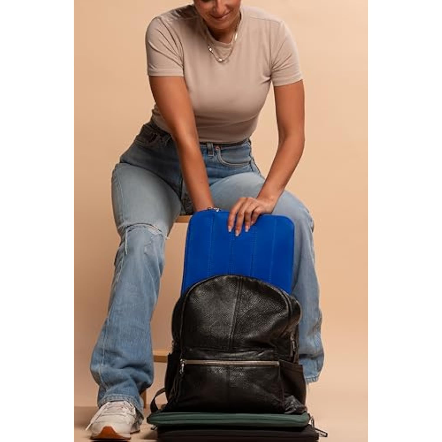 Anecdote Laptop Case 15-16 Inch – A Perfect Laptop Sleeve - Compatible With Macbook Air/Pro 15 Inch M3 M2 M1 Chip Pro Max 2023-2021 – Fits Well, Made Of 100% Nylon With Aesthetic Design (Royal Blue)