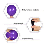 123 Pc Dark Purple Silver Balloon Garland Kit Party Decoration