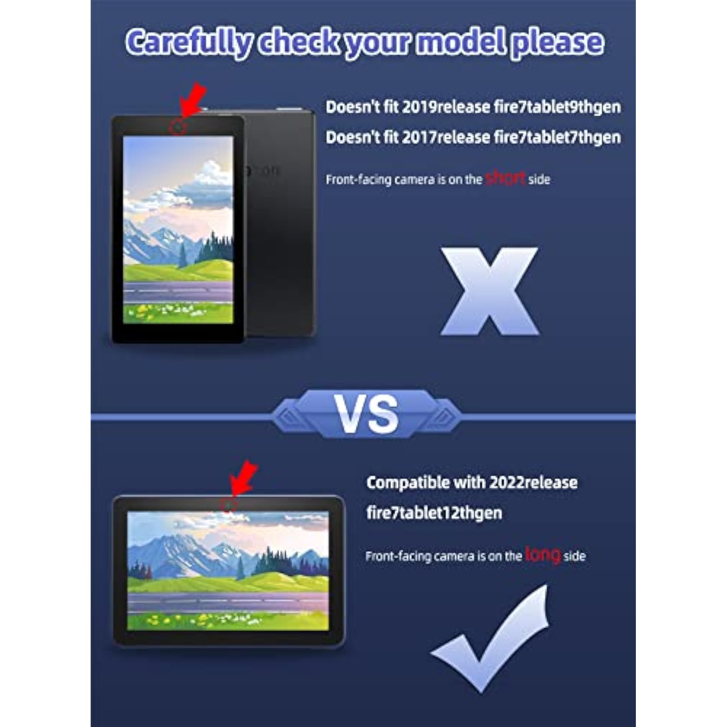 For Fire 7 Tablet Case 2022 Release 12Th Generation For Kids, Kindle Fire 7 Ca