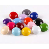 120Pcs Pearl Buttons 10Mm Small Pearl Half Resin Dome Cap Copper Base