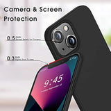Compatible Iphone 13 Mini Case Slim Fit Ultra-Thin [Guardian Series] Soft Tpu Matte Finish Coating Phone Cases Lightweight Back Cover For Iphone 13 Mini With Comfortable Grip (2021)- Black