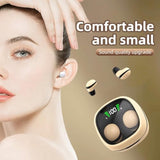 Low Profile Mini Small Invisible Earbuds Wireless Bluetooth Ear Buds For Small Ears Canals Women Kids, Flat Tiny Smallest Micro Discreet Sleep Hidden Headphones Comfortable Earbuds Wireless For Work