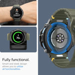 Spigen Rugged Armor Designed for Samsung Galaxy Watch 7 44mm Case Durable TPU Cover (2024) - Matte Black