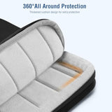 MOSISO 360 Protective Laptop Case 13.3 inch, 13-14 inch Laptop Sleeve Compatible with MacBook Air 13.6/Pro 13/Pro 14, HP Dell ASUS Lenovo, Shockproof Vertical Bag with Front Pocket&Small Case, Black