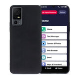 For Jitterbug Smart4 Case, Silicone Soft Tpu Flex And Easy Grip Case For Jitterbug Smart 4 (2023) For Seniors (Aka Lively Smart) (Black)
