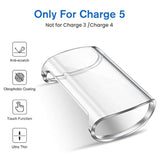 Fintie 4-Pack Case Compatible with Fitbit Charge 6/5 (Not for Charge 4/3), Full-Around Screen Protector TPU Case Cover Bumper Shell Accessories, Clear