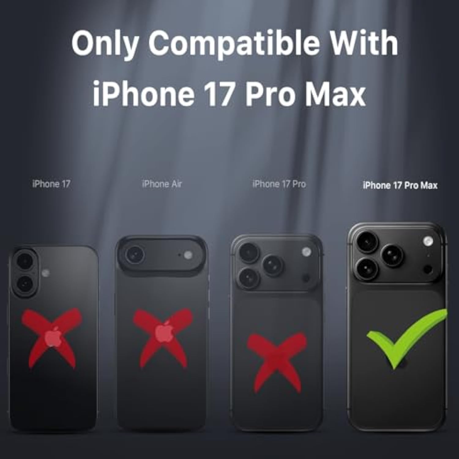 For Iphone 17 Pro Max Case With Belt Clip Holster, Maverick Series 17 Pro Max Case[Compatible With Magsafe] W/Screen Protector,Anti-Drop,With 360°Rotating Kickstand,Heavy Duty Protection