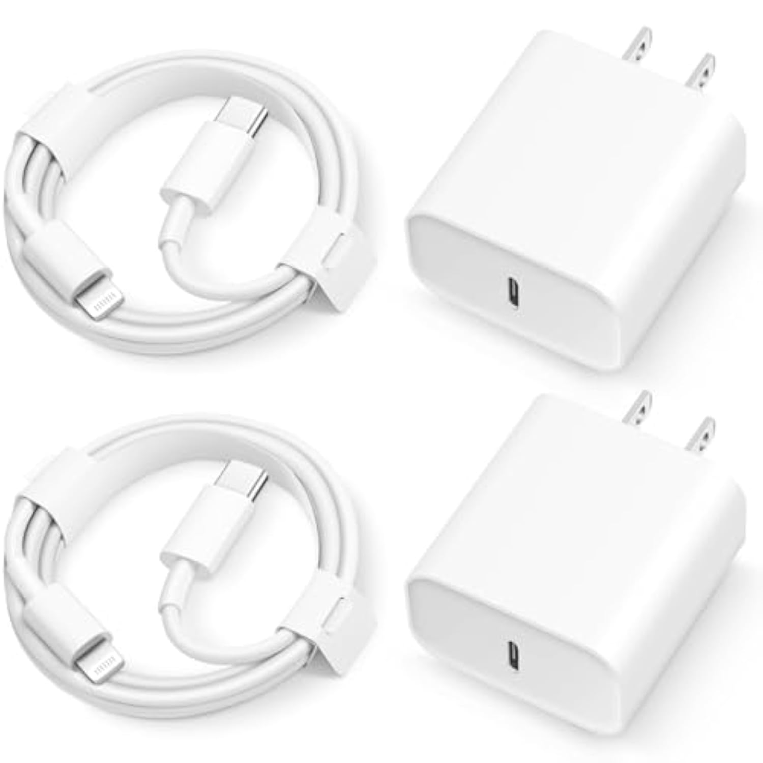 Iphone 14 13 12 11 Super Fast Charger [2Pack] Cargador 20W Rapid Usb C Wall Charger Block With 6Ft Fast Charging Cable Compatible With Iphone 14 Pro Max/Pro/Plus/Mini/Ipad