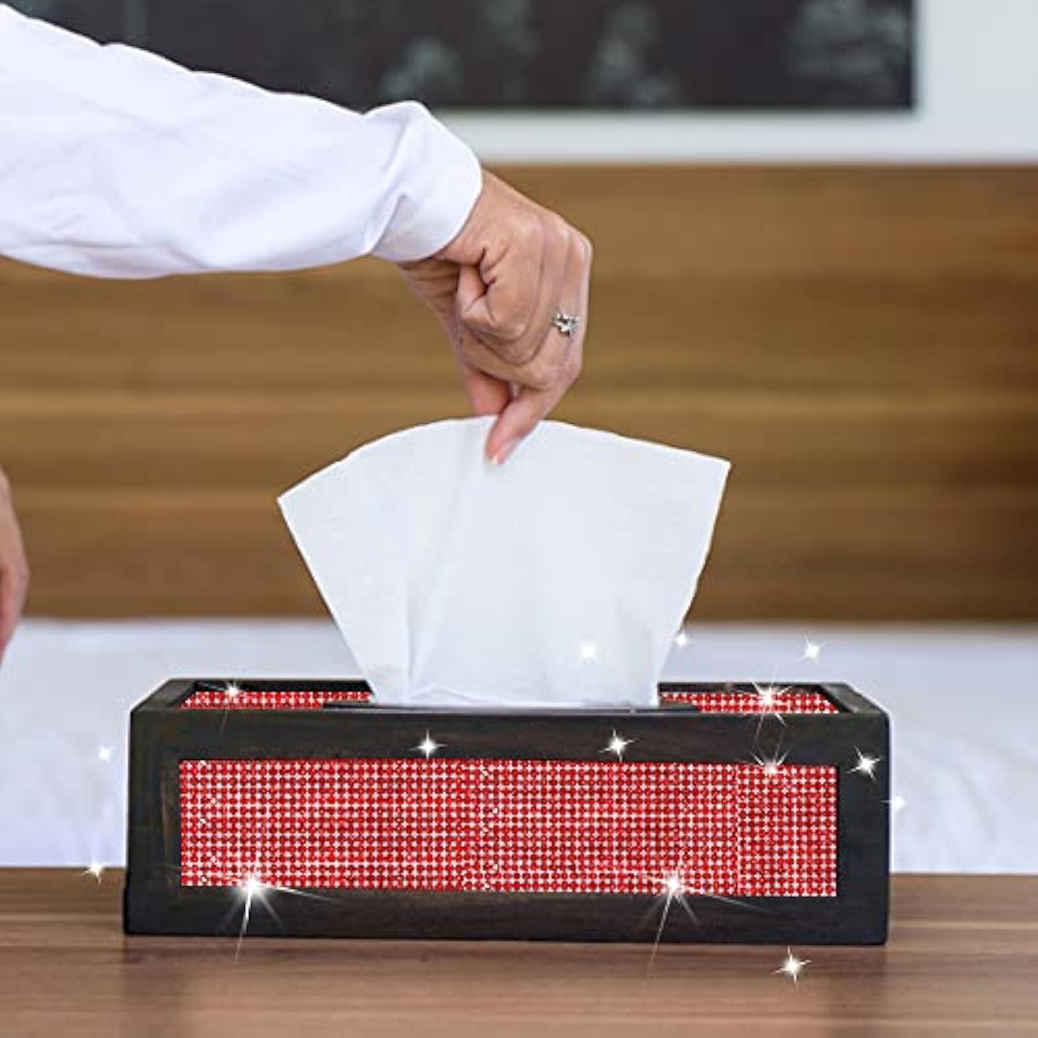 Self Adhesive Red Crystal Rhinestone Strips Diamond Ribbon Bling Gemst