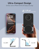 3 in 1 Wireless Charging Station for  MagSafe Charger,Foldable Fast Charging Magnetic Wireless Charger Stand,Travel Charger for iPhone 17 Air 16
