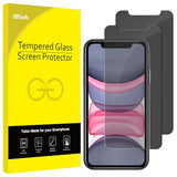 Privacy Screen Protector for iPhone 11 and iPhone XR 6.1-Inch, Anti Spy Tempered Glass Film, 2-Pack