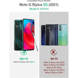 For Motorola Moto G Stylus 5G Case With [Built-In Screen Protector], [16Ft Military Grade Drop Tested] Full-Body Protective Shockproof Rugged Bumper Case For Stylus 5G 2021 (Black)