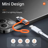 Usb C To Lighting Adapter, 36W Type C To Lightn-Ing Adapter Pd Fast Charging F