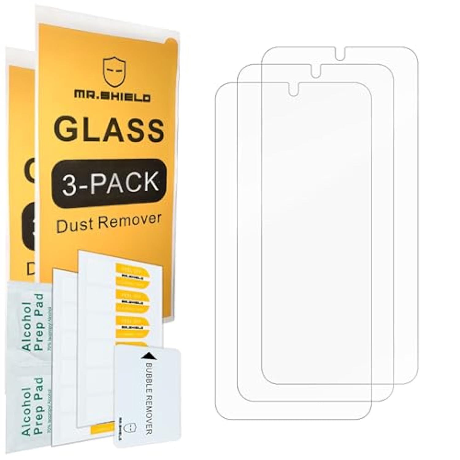 [3-Pack] Designed For Samsung Galaxy S22 5G [Fingerprint Unlock Compatible] [Tempered Glass] [Japan Glass With 9H Hardness] Screen Protector
