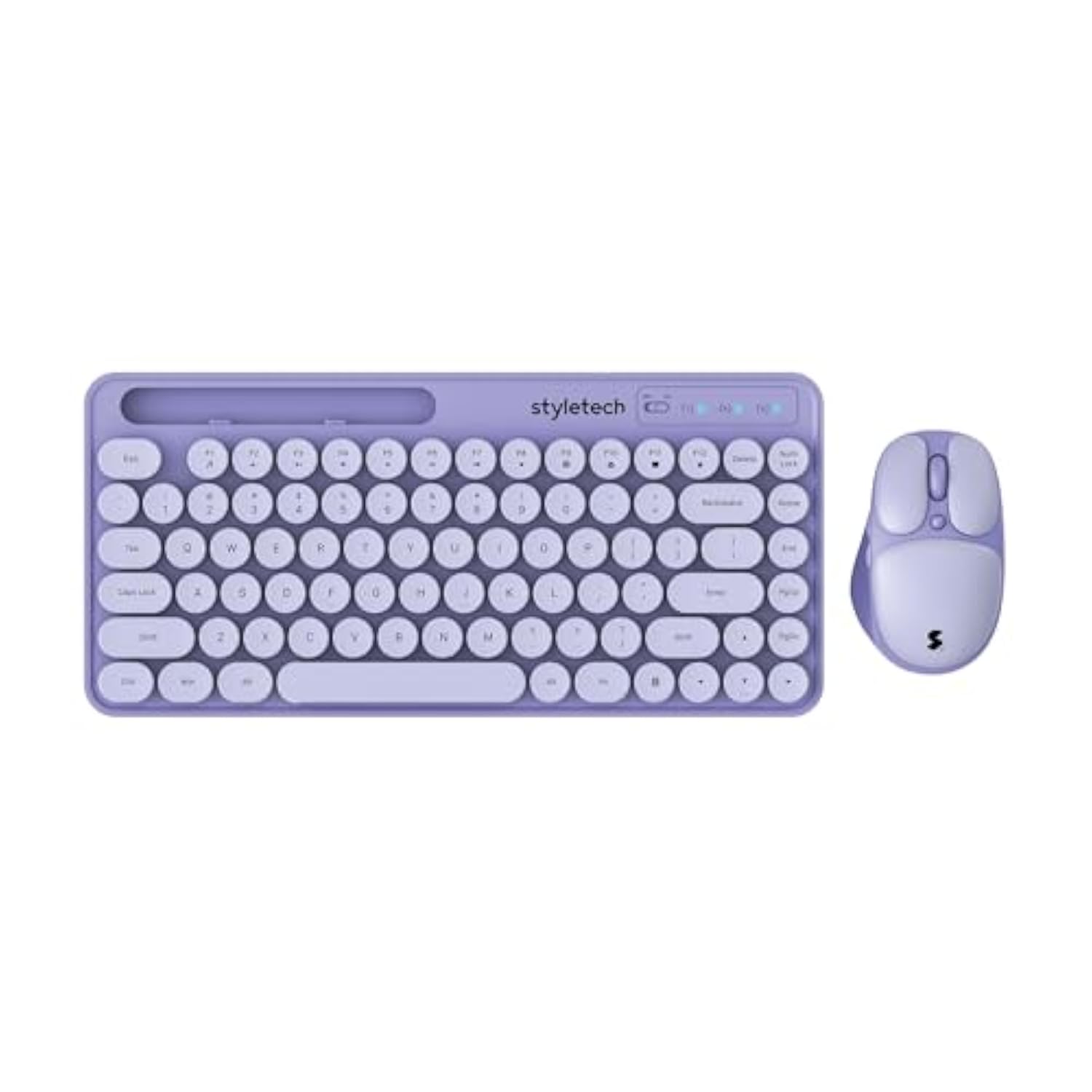 Mk520 Wireless Pastel Keyboard And Mouse Bundle - Lavender Purple, Pc Compatible