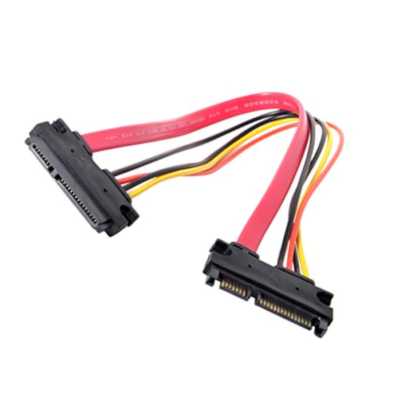 cablecc SATA III 3.0 7+15 22 Pin SATA Male to Female Data Power Extension Cabl