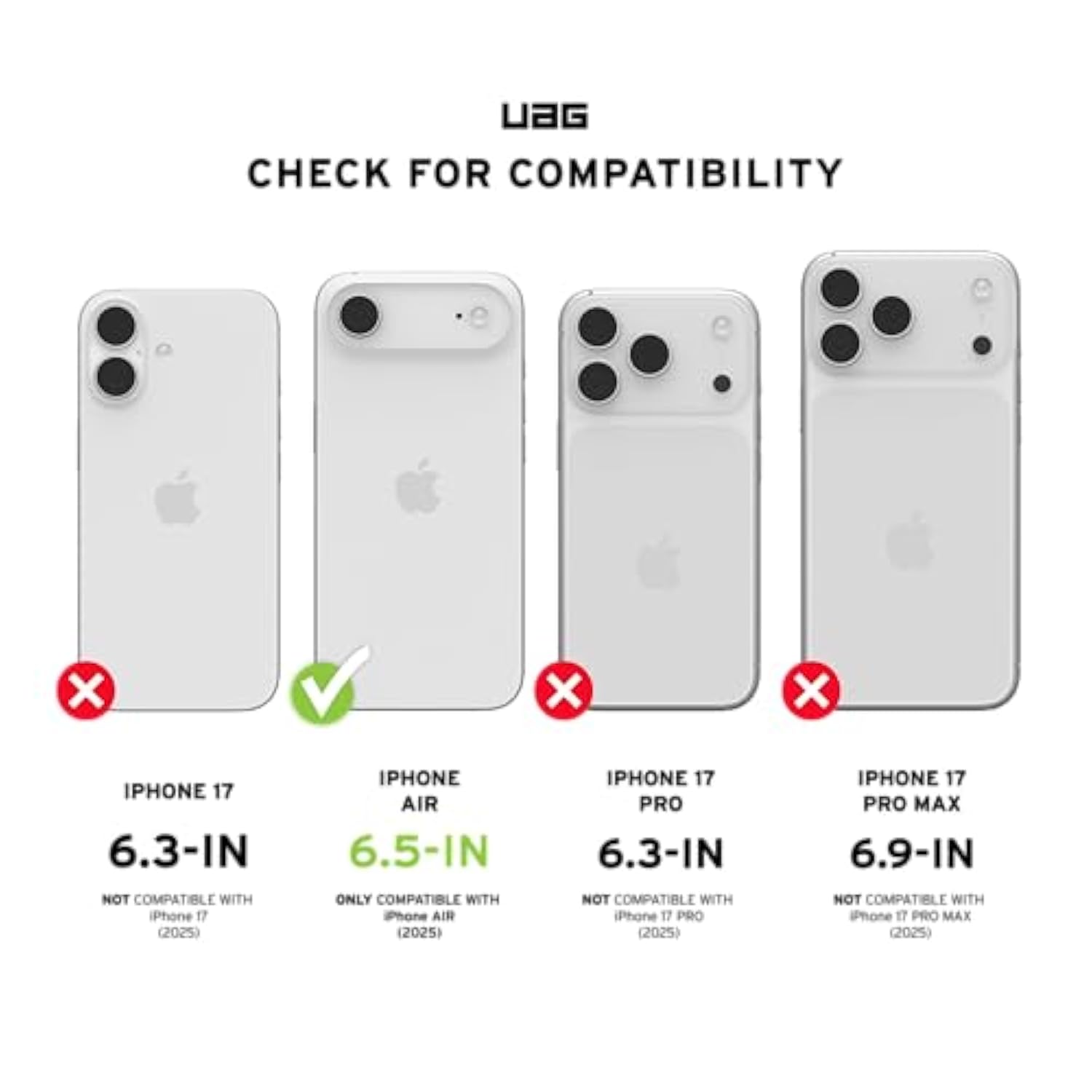 Uag Designed For Iphone Air Case Essential Armor - Compatible With Magsafe Translucent Military Grade Protective Cover, Ash
