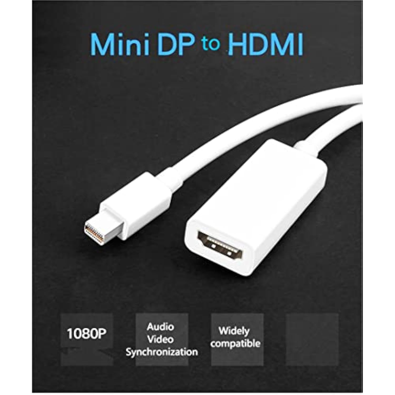 Mini Displayport To Hdmi Adapter Mini Dp Male To Hdmi Female Adapter Hd 1080P