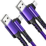 Type C Charger Fast Charging, Right Angle Usb To Usb C Cable [10Ft] Braided Co