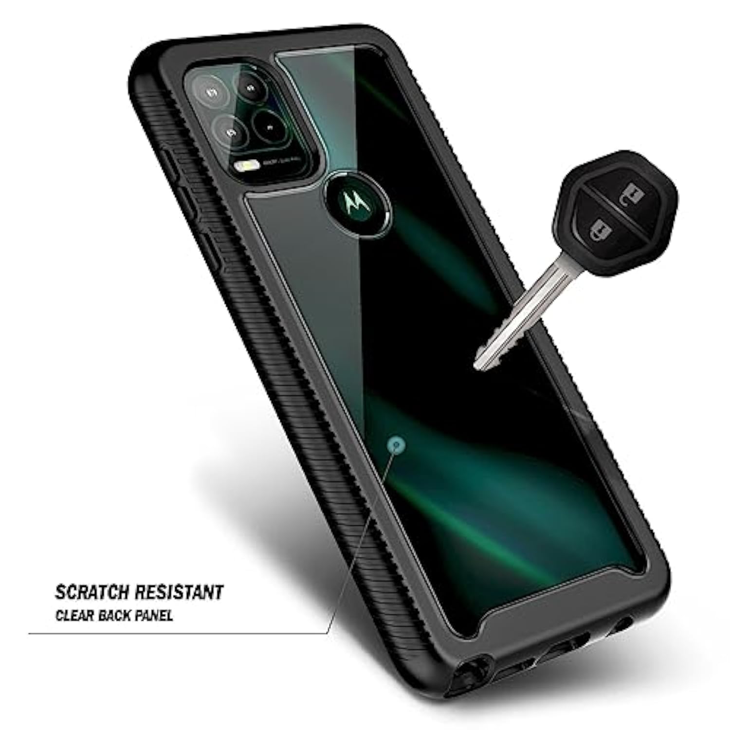 For Motorola Moto G Stylus 5G Case With [Built-In Screen Protector], [16Ft Military Grade Drop Tested] Full-Body Protective Shockproof Rugged Bumper Case For Stylus 5G 2021 (Black)