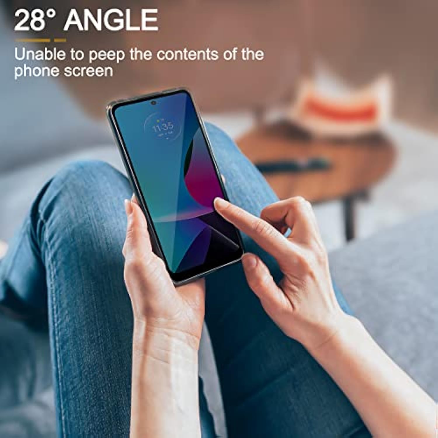 2 Pack Privacy Screen Protector For Motorola Moto G Play (2023) [Anti-Spy Tempered Glass], Ultra Hd, Anti-Scratch, Bubble-Free, Easy Install 9H Protective Glass For Moto G Play