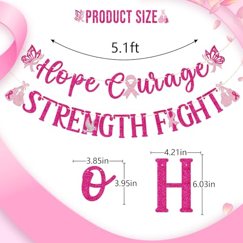 Breast Cancer Awareness Banner, Pre-strung