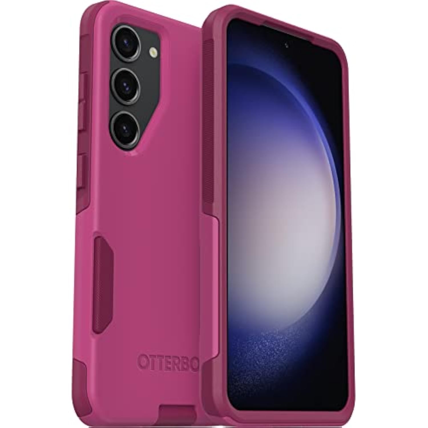 OtterBox Galaxy S23 Commuter Series Case - INTO The Fuchsia (Pink), Slim & Tough, Pocket-Friendly, with Port Protection